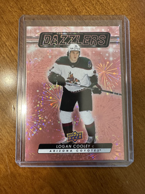 Logan Cooley 2023-24 Extended Dazzlers Pink front