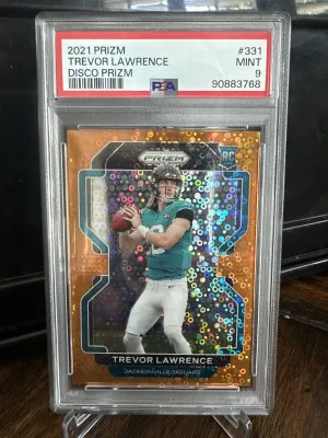 2021 Prizm Trevor Lawrence Disco #331 rookie card front