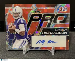 Anthony Richardson Auto 1/1 2023 Leaf Pro Set GP-AR1 front