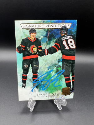 Shane Pinto The Cup Signature Renditions Rookie Auto front
