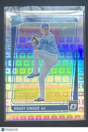 2021 Panini Donruss Optic Brady Singer Pandora /99 #51 front