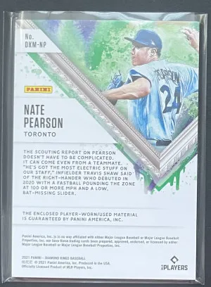 2021 Panini Diamond Kings Nate Pearson #DKM-NP back