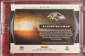2023 Panini Origins Rashod Bateman Proving Ground Auto /99 #PGS-RB back