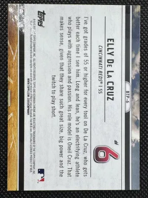 2023 Bowman Elly De La Cruz back