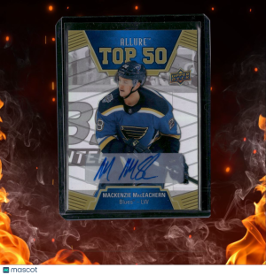 2019-20 Upper Deck Allure Mackenzie MacEachern Top 50 Rookie Auto #T50-42 front