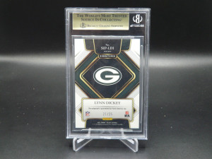 2021 Panini Select Signatures Lynn Dickey #SIP-LDI Tie-Dye Prizm /25 AUTO BGS back