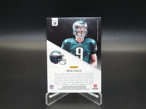 Nick Foles #14 2012 Panini Rookies & Stars Game-Worn Rookie Collection Jerseys back