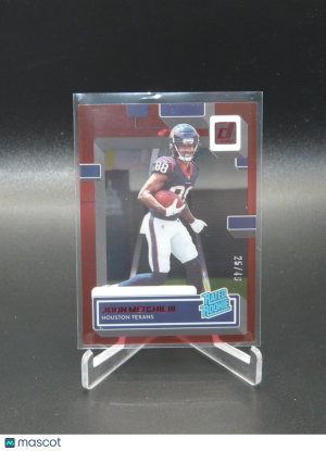 John Metchie III Rated Rookie #67 Red /49 2022 Clearly Donruss Football RC | NM front