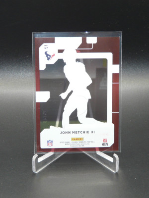 John Metchie III Rated Rookie #67 Red /49 2022 Clearly Donruss Football RC | NM back