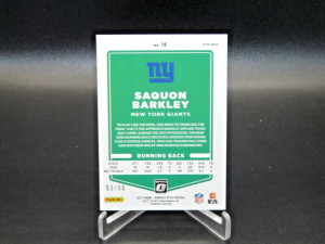Saquon Barkley #16 2021 Panini Donruss Optic Red Prizm /99 New York Giants NFL back