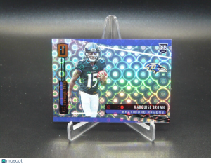 2019 Panini Unparalleled Marquise Brown #224 Groove RC Rookie Baltimore Ravens front