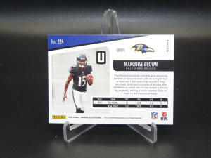 2019 Panini Unparalleled Marquise Brown #224 Groove RC Rookie Baltimore Ravens back