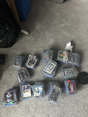 MASSIVE Sports Cards Mid End Lot Over 300 Cards ZERO BASE All numbered Auto Patch Star Rookie Insets 1/1 Refractor front