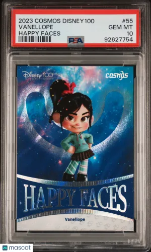 2023 Kakawow Cosmos Disney100 Happy Faces Vanellope #55 /169 PSA 10 Pop 2 front