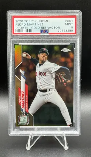 2020 Topps Chrome Update Pedro Martinez Gold Refractor /50 99 All Star Game front
