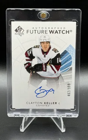 17-18 SP Authentic Future Watch Auto Clayton Keller /999 front