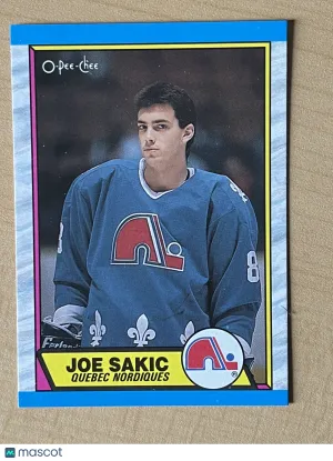 1989 O-Pee-Chee Joe Sakic #113 Base Set —VVCARDS— front