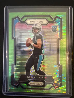 2023 Prizm Bryce Young Green Pulsar front