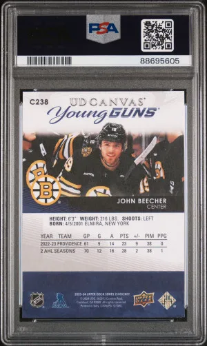 RC John Beecher 2023 Upper Deck Young Gun Canvas #C238 back