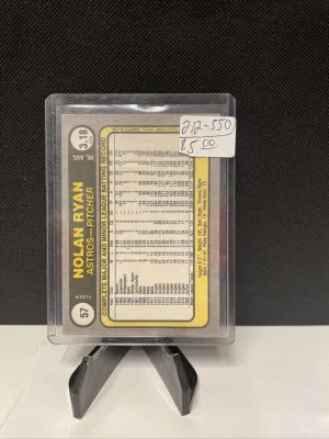 Nolan Ryan 1981 Fleer #57 back