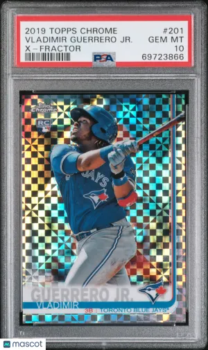 2019 Topps Chrome Vladimir Guerrero JR. #201 PSA 10 front