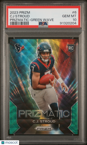 2023 Panini Prizm Prizmatic CJ Stroud #6 PSA 10 front