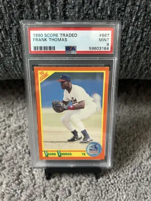 1990 Topps Traded Frank Thomas back