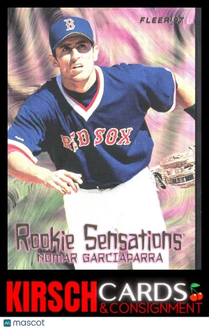Nomar Garciaparra 1997 Fleer #13 Rookie Sensations Boston Red Sox front