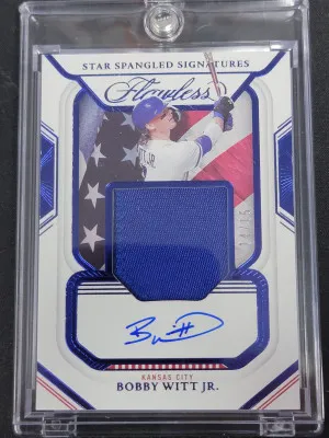 2023 Flawless Bobby Witt Jr Auto (on card) /15 front