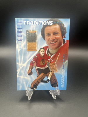 Tony Esposito ITG Goalie Traditions - Game Used Stick front