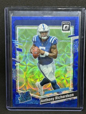 2023 NFL Donruss Optic Anthony Richardson Blue Scope front
