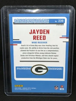 2023 Donruss Optic Jayden Reed Holo back