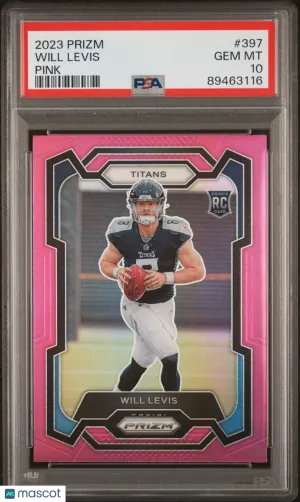 2023 Panini Prizm Will Levis #397 PSA 10 front