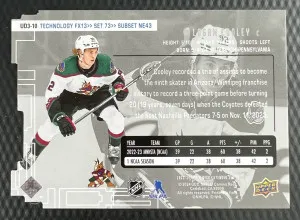 2023-24 Upper Deck Logan Cooley Insert back
