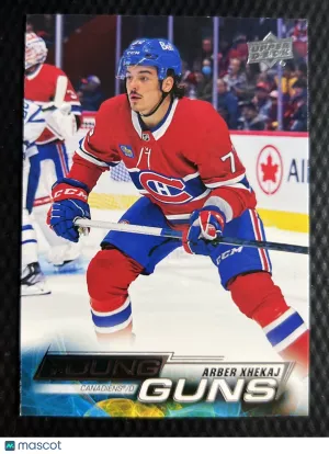 2022-23 Upper Deck Arber Xhekaj Young Guns front