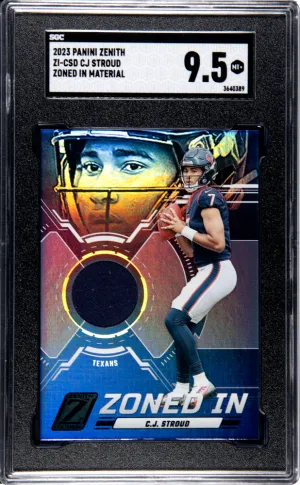 CJ Stroud Zoned In Patch SGC 9.5 front