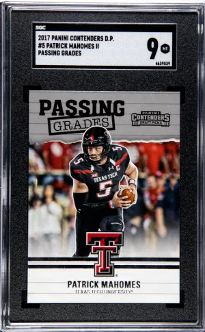 Patrick Mahomes Passing Grades SGC 9 front