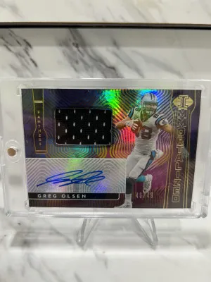 2022 Greg Olsen Immortalized Jersey Autograph /49 front