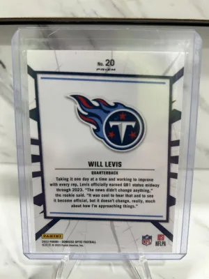 2023 Will Levis Optic My House back