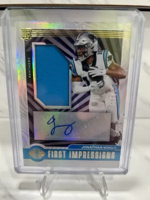 2023 Panini Illusions First Impressions Jonathan Mingo RC Auto /399 #119 front