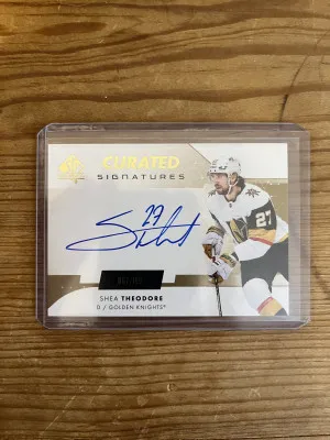 22-23 SP Authentic Curated Signatures Shea Theodore 67/199 front