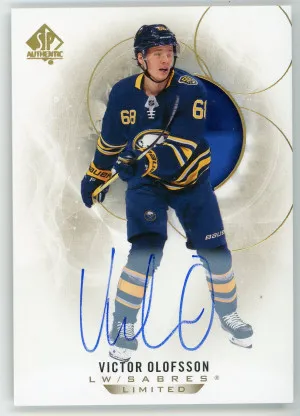 2020-21 SP Authentic #57 Victor Olofsson Limited Autograph front