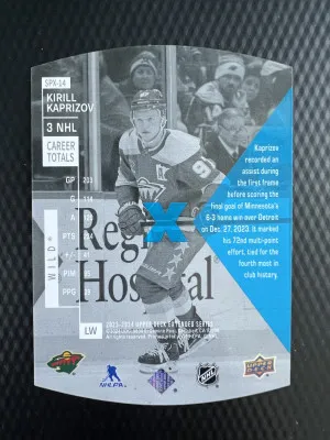 2023-24 Upper Deck Kirill Kaprizov Insert back