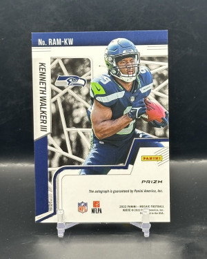 2022 Panini Mosaic Rookie Auto Kenneth Walker III #RAM-KW RC Seahawks back