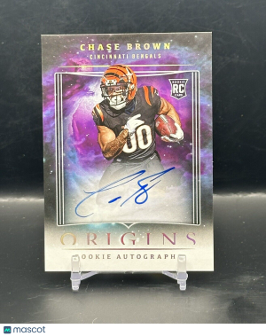 2023 Panini Origins Football Bengals Chase Brown RC AUTO front