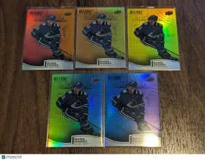 Quinn Hughes 2021-22 Upper Deck Allure  5-Card Complete Full Rainbow R-78 front