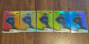 Quinn Hughes 2021-22 Upper Deck Allure  5-Card Complete Full Rainbow R-78 back