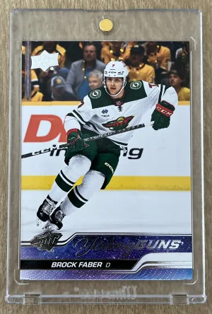 23-24 Upper Deck - BROCK FABER - Young Guns front