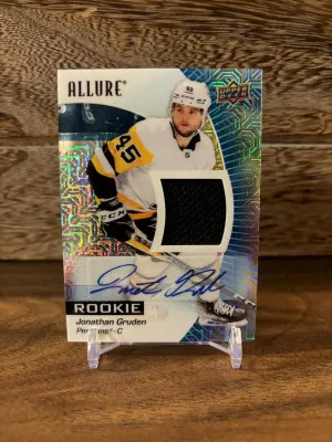 2023 Allure Blue Line Rookie Auto Jersey #150 Jonathan Gruden /75 front