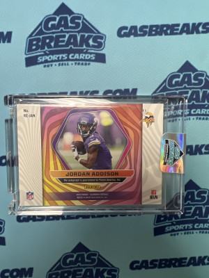 2023 Illusions Jordan Addison #RE-JAN Auto Minnesota Vikings back